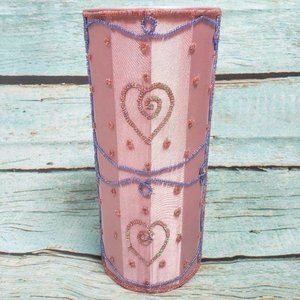 BOMBAY COMPANY Candle Stick Beaded Lamp Shade Pink Girly NIB